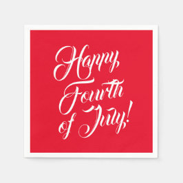 Happy Amerikanische Unabhängigkeitstag Scripting w Serviette