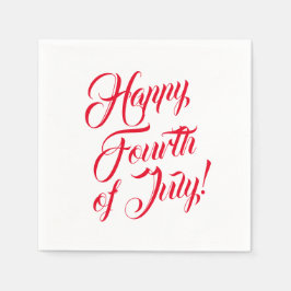 Happy Amerikanische Unabhängigkeitstag Scriptred R Serviette