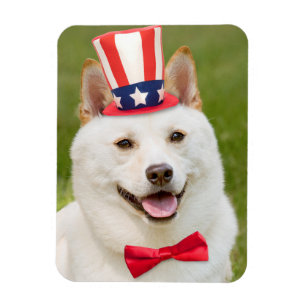 Happy Amerikanische Unabhängigkeitstag Shiba Inu H Magnet