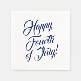 Happy Amerikanische Unabhängigkeitstag Skript navv Serviette