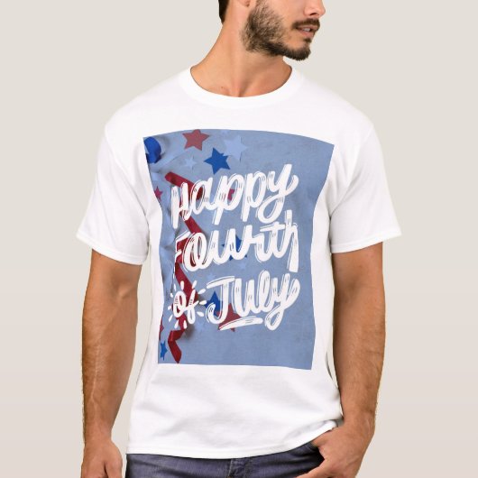 Happy Amerikanische Unabhängigkeitstag T - Shirt D (Vorderseite)