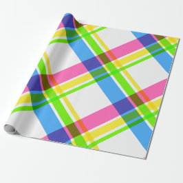 Happy and Bright Kariert Wrapping Paper Geschenkpapier