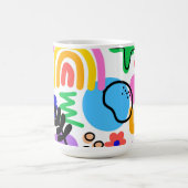 Happy and colorful abstract designs kaffeetasse (Mittel)