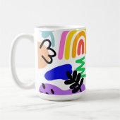 Happy and colorful abstract designs kaffeetasse (Links)
