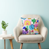 Happy and colorful abstract designs kissen (Stuhl )