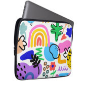 Happy and colorful abstract designs laptopschutzhülle (Vorne Rechts)