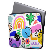 Happy and colorful abstract designs laptopschutzhülle (Vorderseite Links)