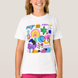 Happy and colorful abstract designs T-Shirt