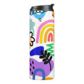Happy and colorful abstract designs thermosbecher (Nach links gedreht)