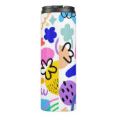 Happy and colorful abstract designs thermosbecher (Rückseite)
