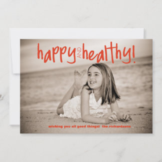 Happy and Healthred with Back Foto