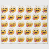 Happy and Liebe imoji Geschenkpapier (Flach)