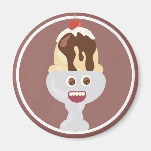 Happy and Niedlich Sundae Pal Magnet (Vorne)