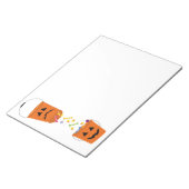 Happy and Sad Halloween Buckets Notizblock (angewinkelt)