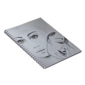 Happy and Sad Mask Notebook-Malerei Notizblock (Rechte Seite)
