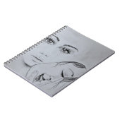 Happy and Sad Mask Notebook-Malerei Notizblock (Linke Seite)