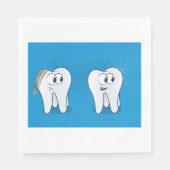 Happy And Sad Teeth Napkins Serviette (Vorderseite)