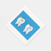 Happy And Sad Teeth Napkins Serviette (Ecke)