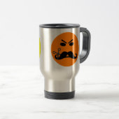 Happy & Angry Mustache Tasse - wählen Sie Stil (VorderseiteRechts)