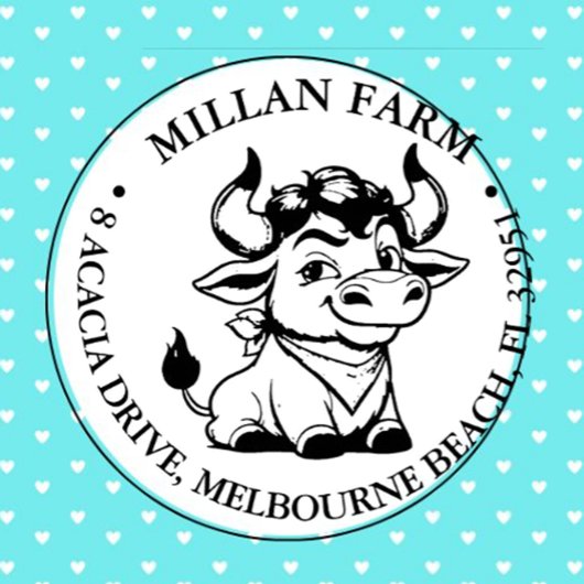 Happy Angus Bull Theme Permastempel