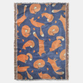 Happy-animal-fox-Muster Decke (Vorderseite Vertikal)
