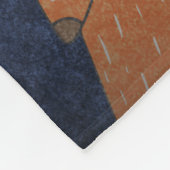 Happy-animal-fox-Muster Fleecedecke (Ecke)