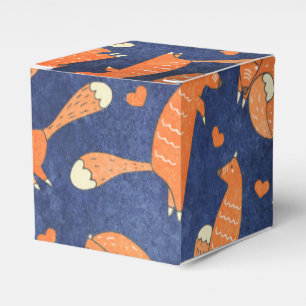 Happy-animal-fox-Muster Geschenkschachtel