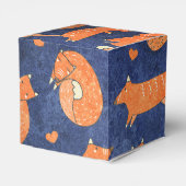 Happy-animal-fox-Muster Geschenkschachtel (Rückseite)