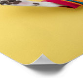 Happy Animal mit Sonnenbrille Poster (Ecke)