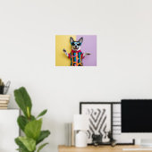 Happy Animal mit Sonnenbrille Poster (Heimbüro)