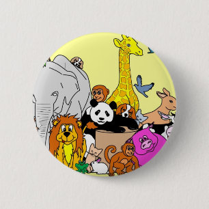 Happy Animals Button