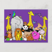 Happy Animals Postkarte (Vorderseite)