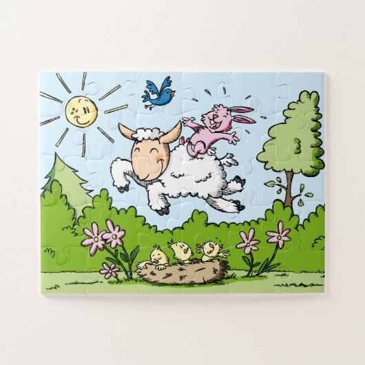 Happy Animals Puzzle (Horizontal)