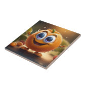 Happy Animated 3d Orange, Fliese (Seite)