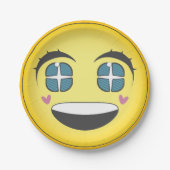 Happy Animes Gesicht Pappteller (Vorderseite)