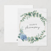 HAPPY ANIVERSARY FEIERTAGSKARTE (Vorne/Hinten)
