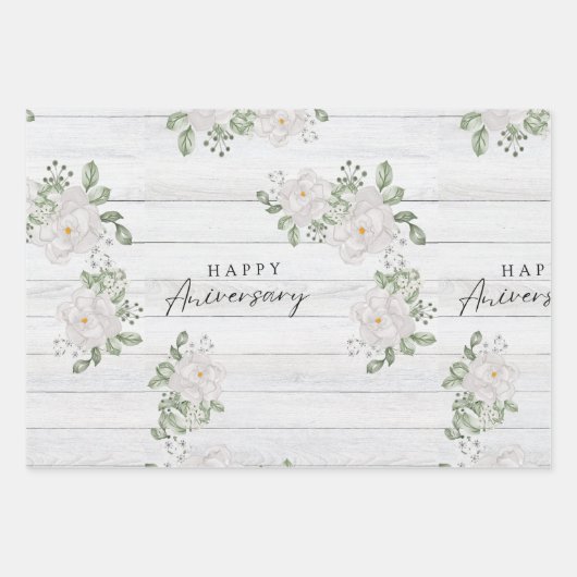 HAPPY ANIVERSARY GESCHENKPAPIER SET (Vorderseite 2)