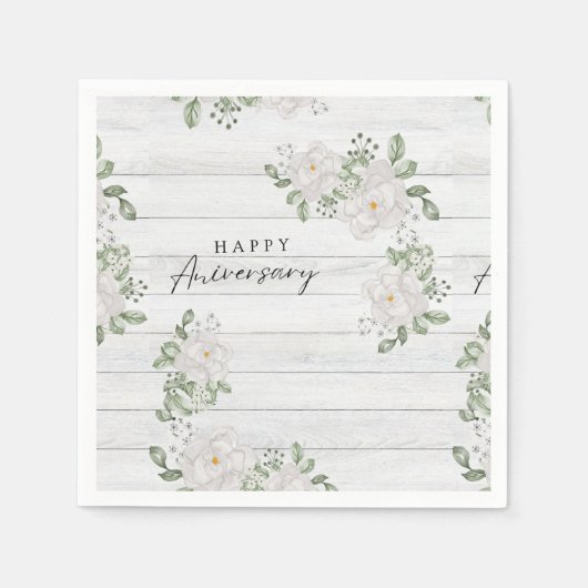 HAPPY ANIVERSARY SERVIETTE (Vorderseite)