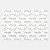 Happy Anniversary 15. Jahr Custom Geschenkpapier Set (Vorderseite 2)