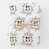 Happy Anniversary 15. Jahr Custom Geschenkpapier Set (Beispiel)