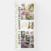 Happy Anniversary 18 Foto Collage Custom Banner (Vertikal)