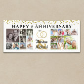 Happy Anniversary 18 Foto Collage Custom Banner