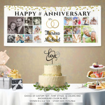Happy Anniversary 18 Foto Collage Custom