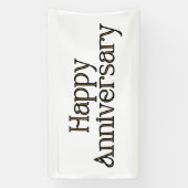 Happy Anniversary 1.6x3 Vinyl Banner (Vertikal)