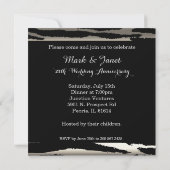 Happy Anniversary 25 Jahre Einladung (Rückseite)