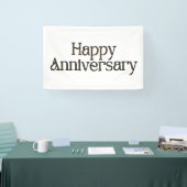 Happy Anniversary 2.5x4 Vinyl Banner (Messe)