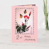 Happy Anniversary 2 Karte (Vorderseite)