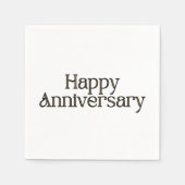 Happy Anniversary 3 Ply Napkins Serviette (Vorderseite)