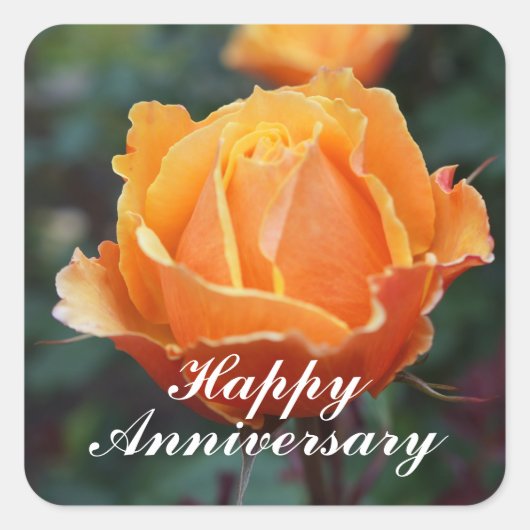 Happy Anniversary About Face Rose #1 Stickers (Vorderseite)