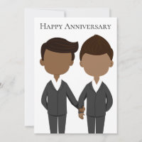 Happy Anniversary American Couple Gay Men